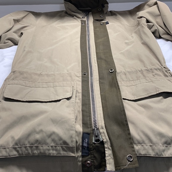 Claiborne Outerwear Mens Microfibre Jacket Small Olive Green - Picture 3 of 16